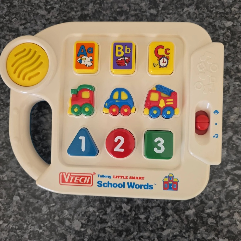 VTech Talking Little Smart School Words Tested-Works Pre-Owned Vintage